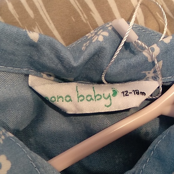 Oona baby 12-18 month girl beautiful summer romper with flutter sleeves - Picture 6 of 6